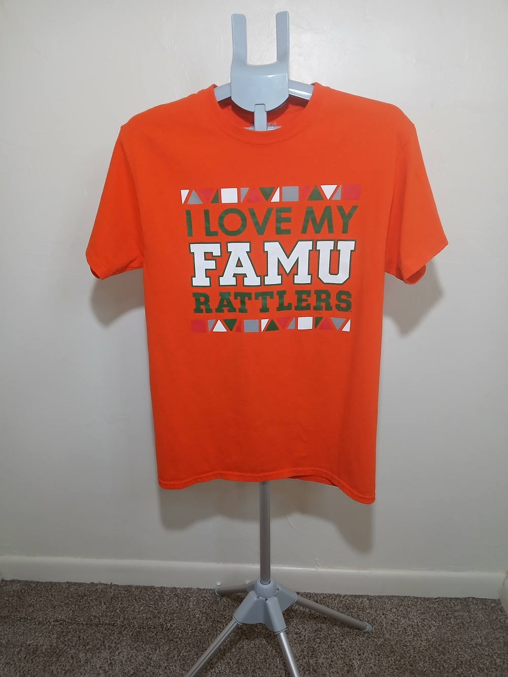 Champion Orange FAMU Rattlers Graphic Tee Sz. M